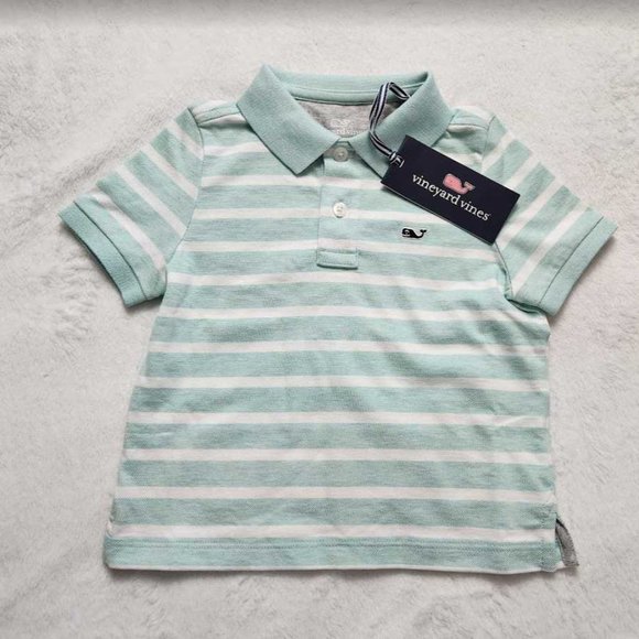 Vineyard Vines Other - New boys Vineyard Vines Edgartown pique polo shirt in Andros Blue stripe